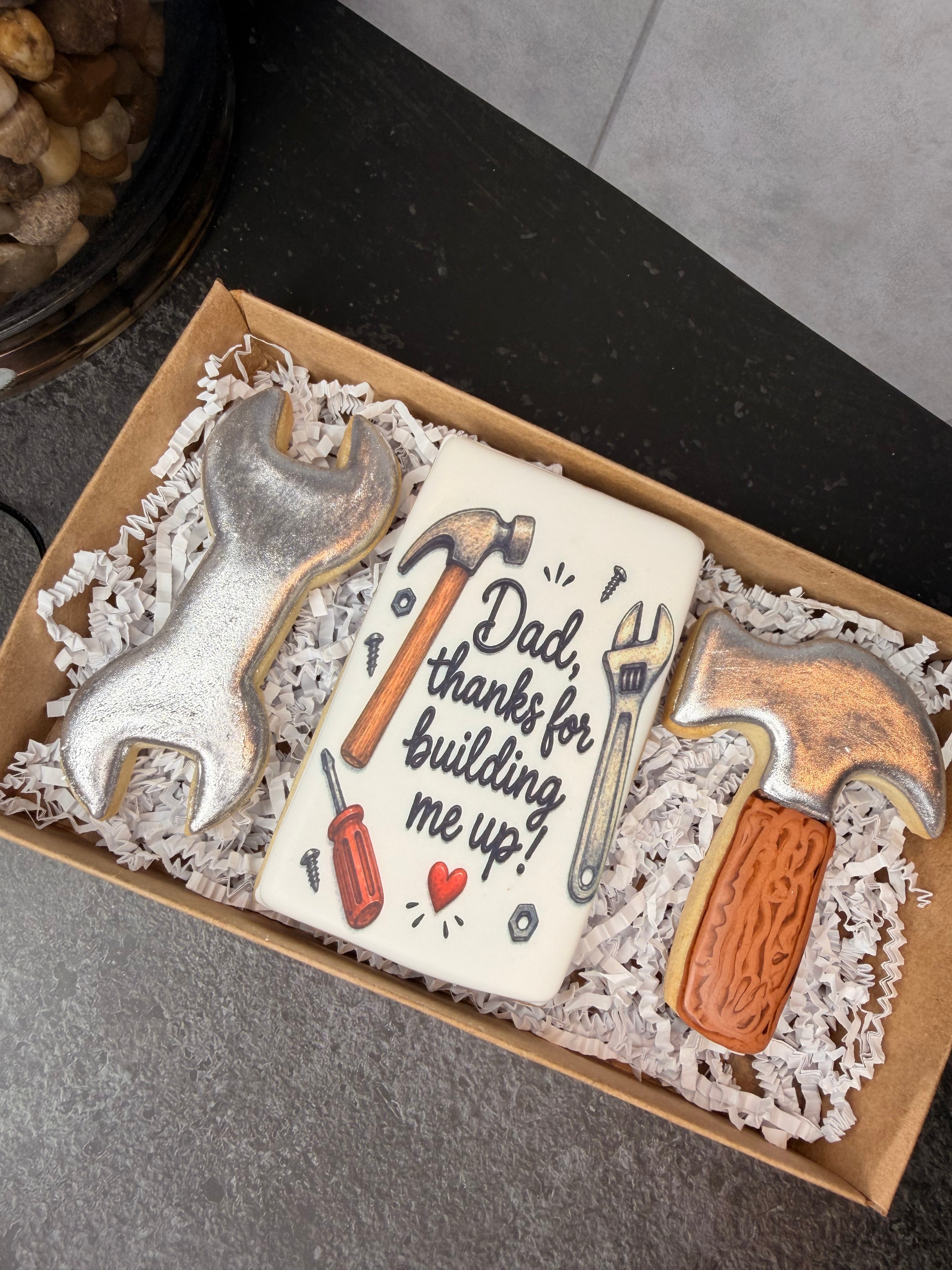 🔨 Dad, Thanks for Building Me Up Cookie Set