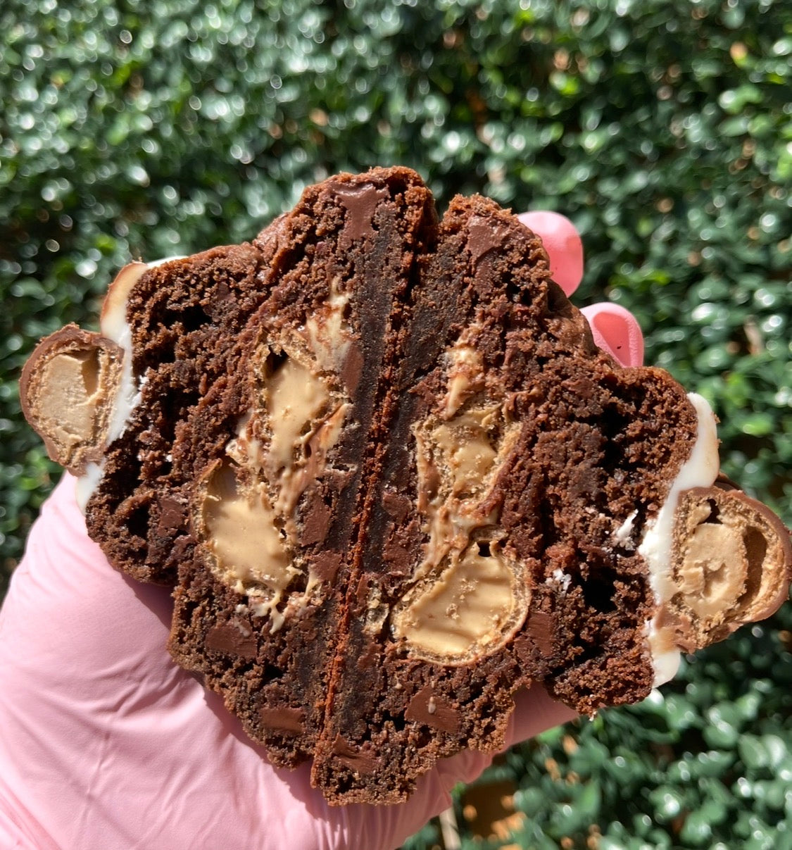 Chocolate Kinder Bueno cookie