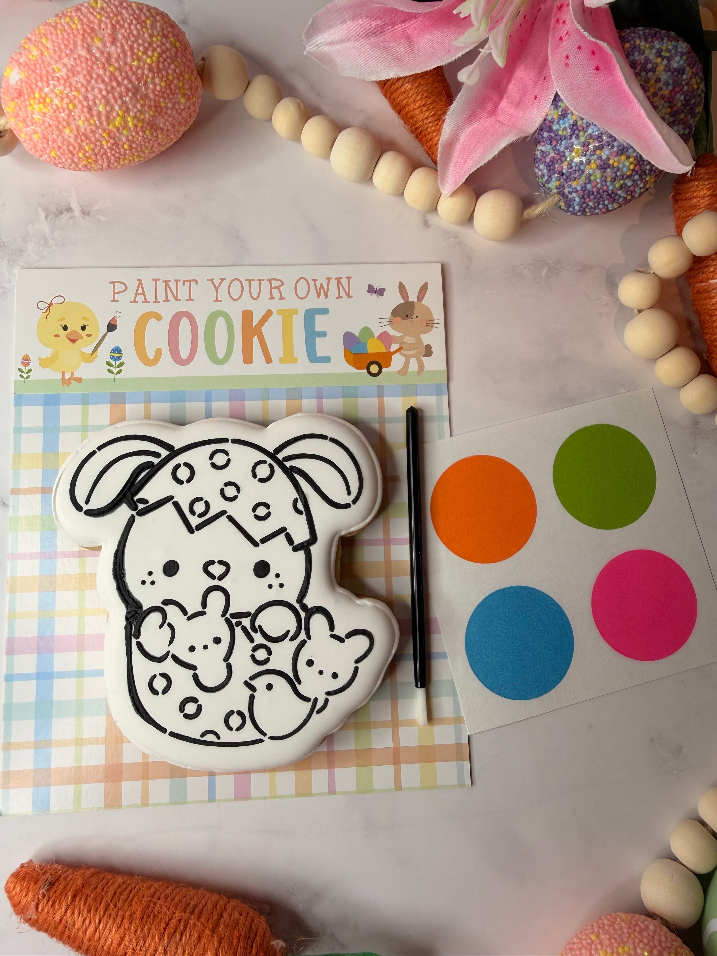 Easter Bunny & Friends PYO Cookie 🎨🐰