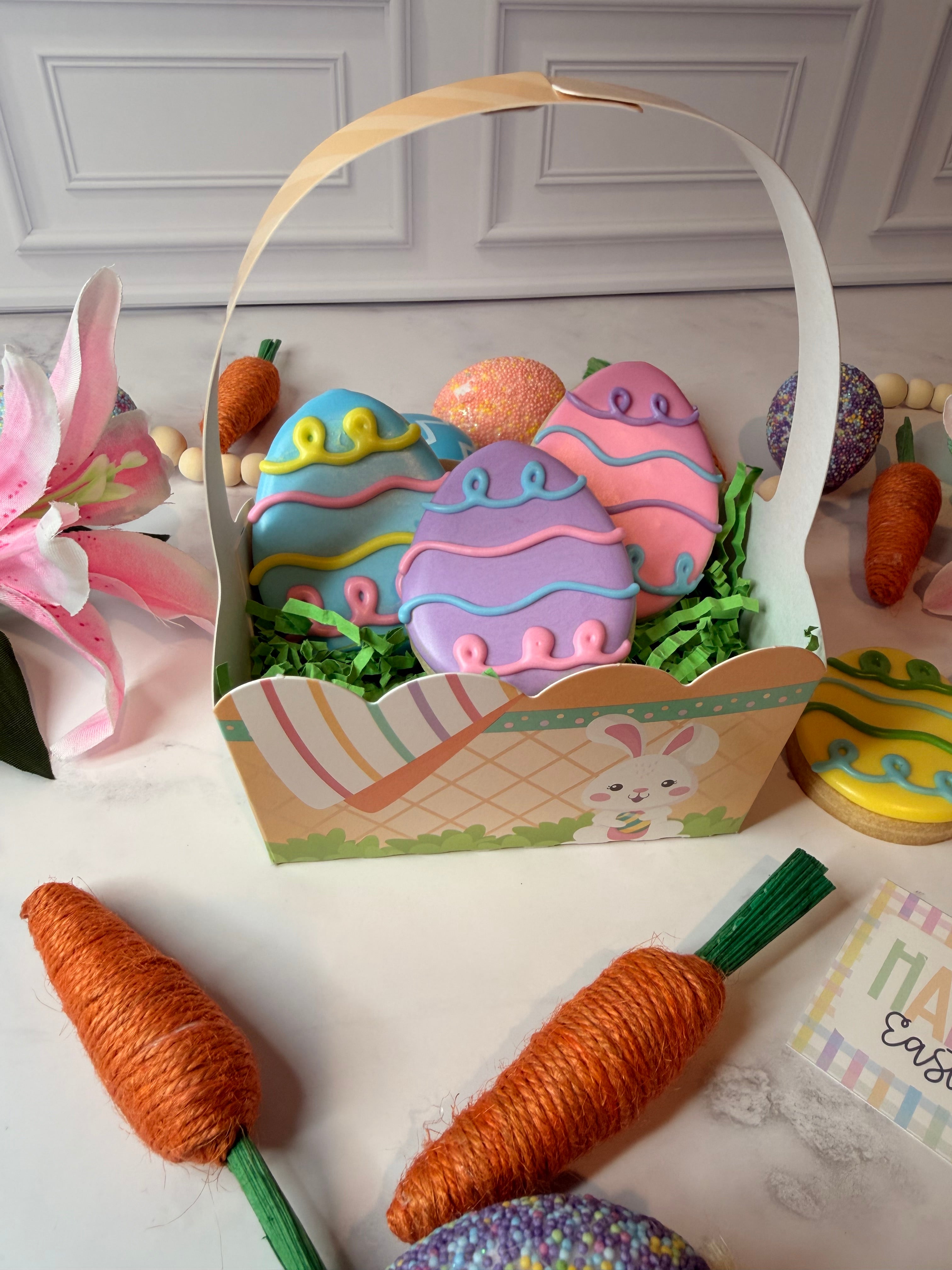 Mini Easter Egg Cookie Basket Set 🐣🧺