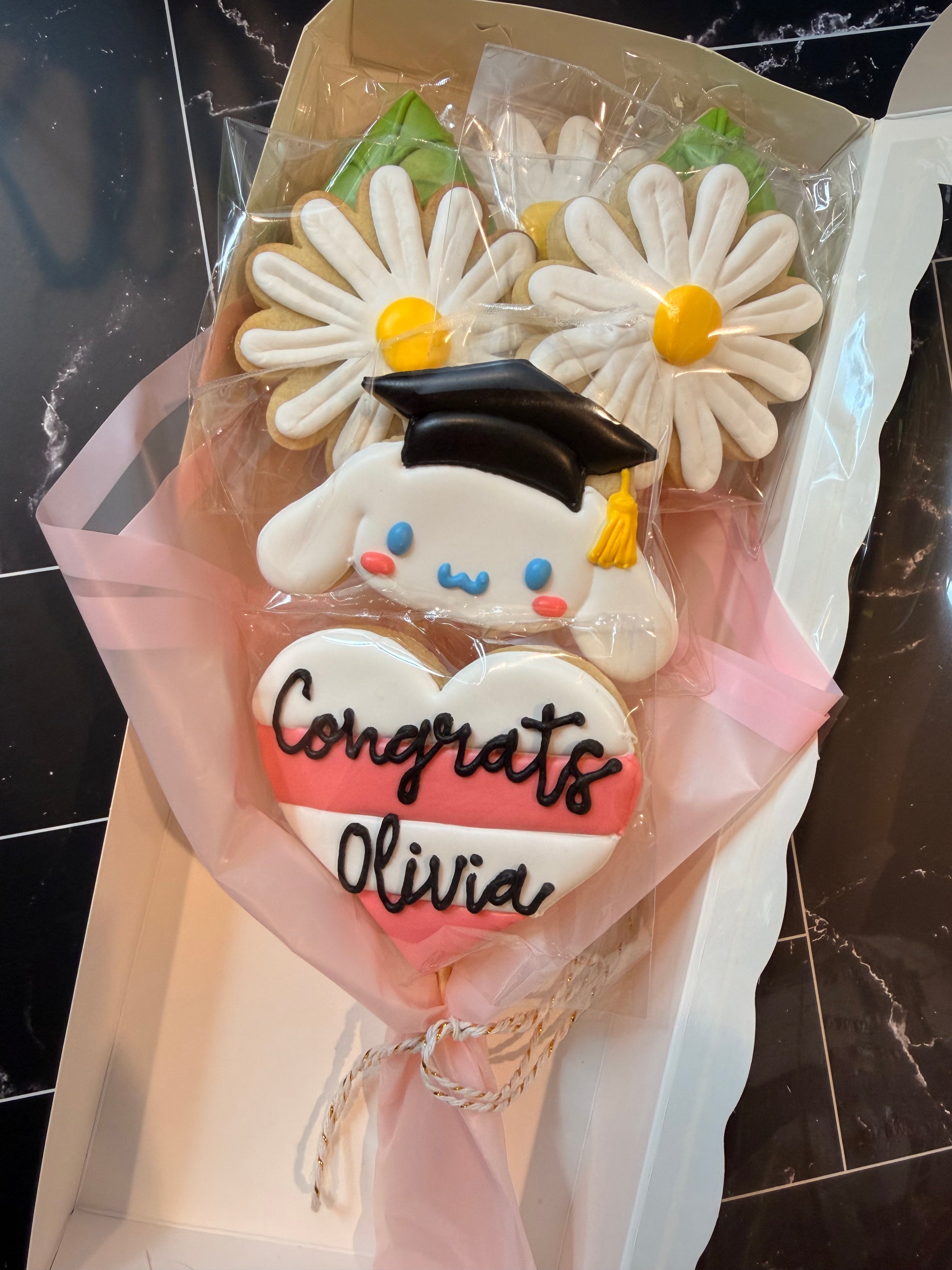 Cinnamoroll Graduation Cookie Bouquet
