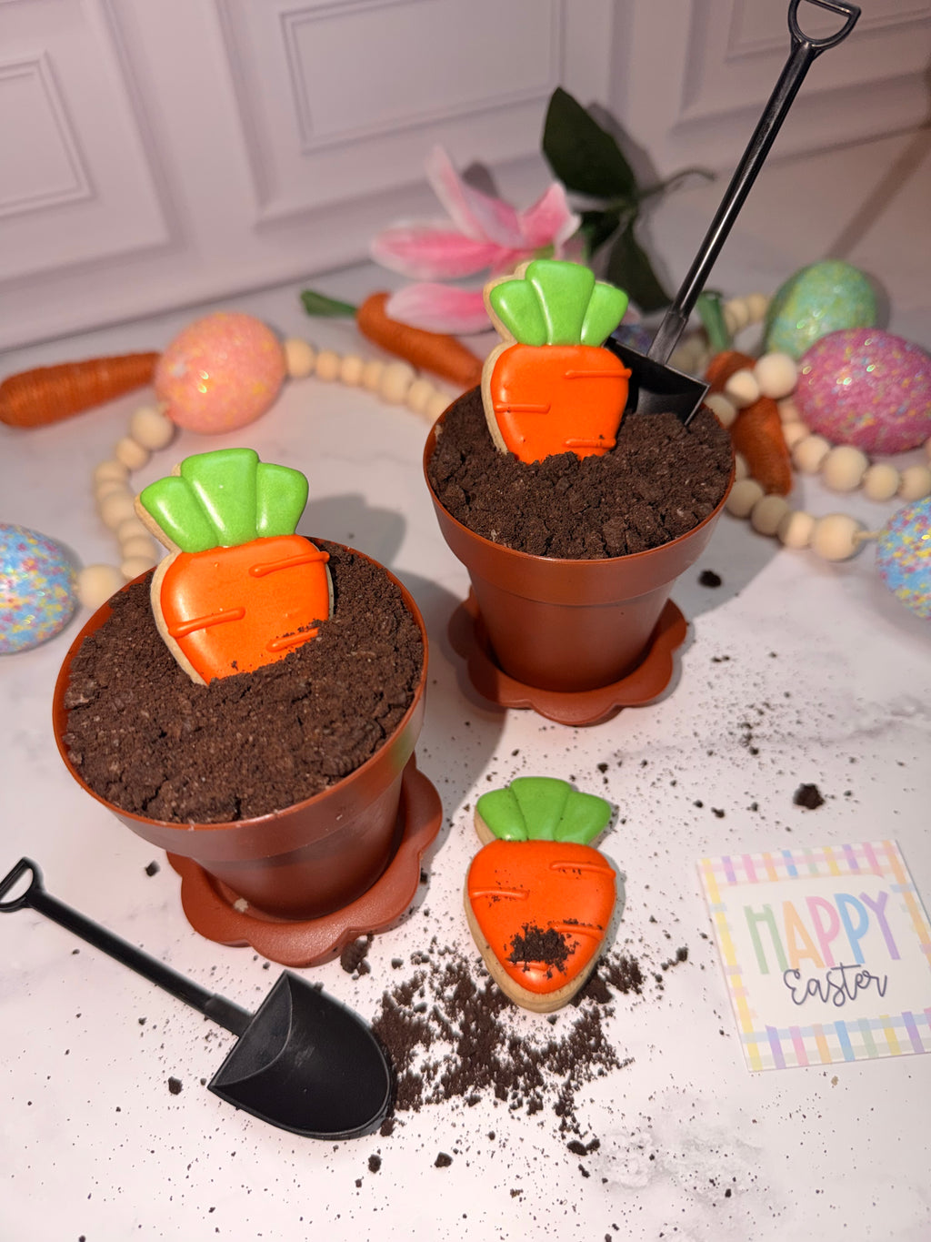 Chocolate Carrot Garden Pot Cake 🥕🌱