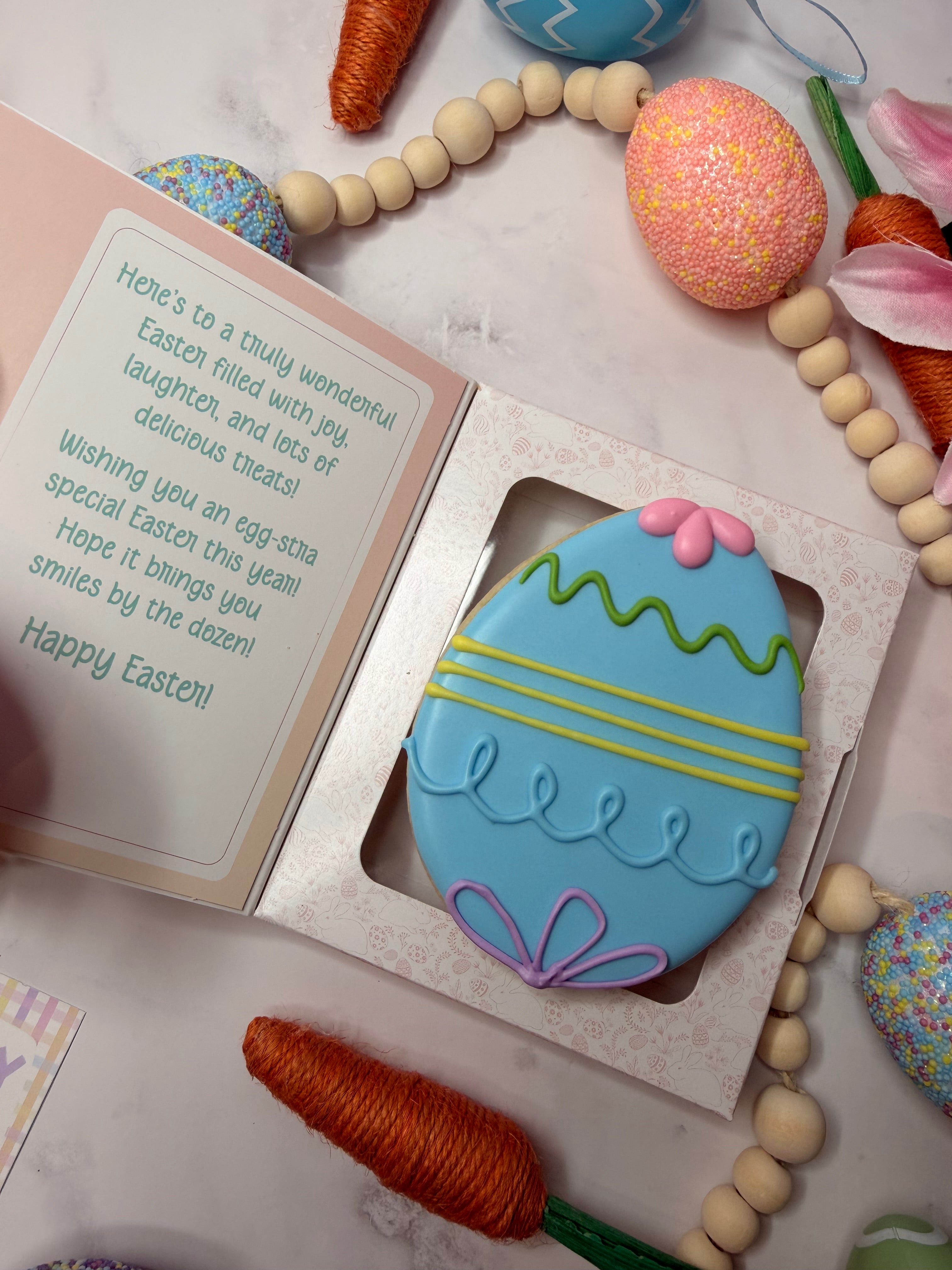 Easter Egg Cookie Card Gift