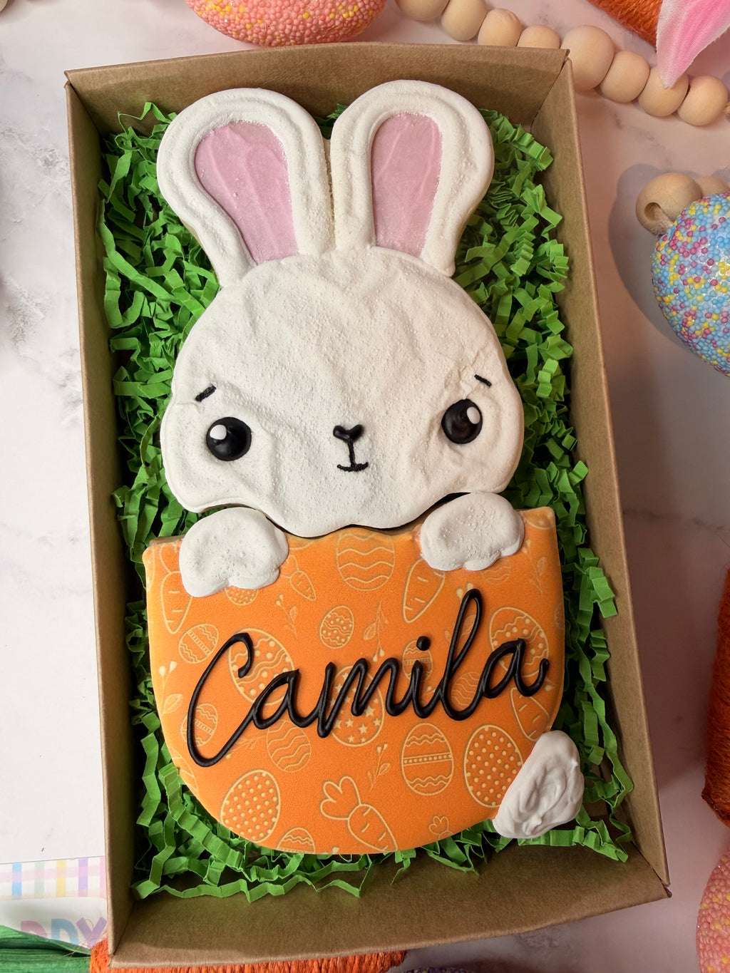 Personalized Easter Bunny Cookie Set 🐰
