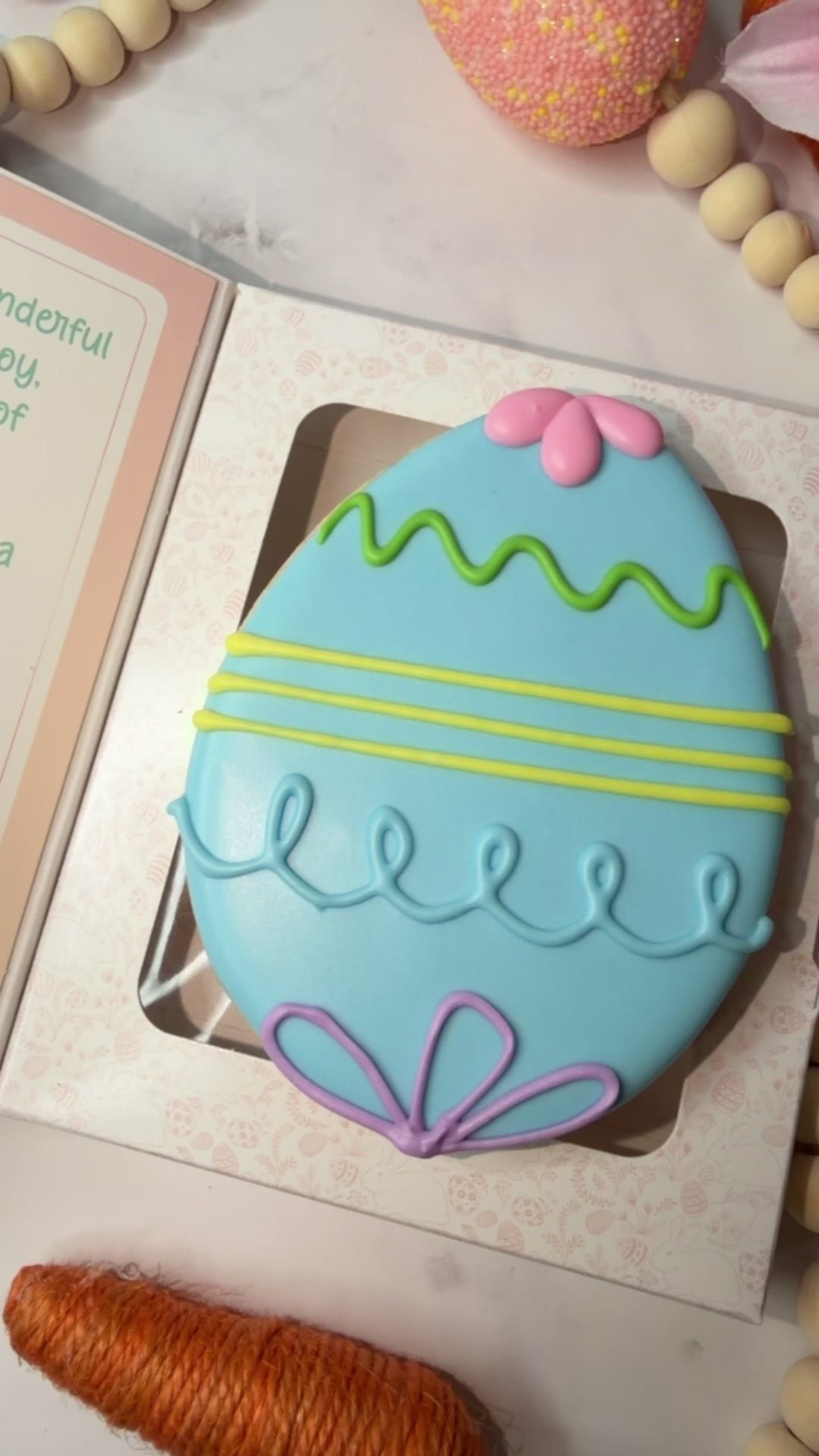 Easter Egg Cookie Card Gift