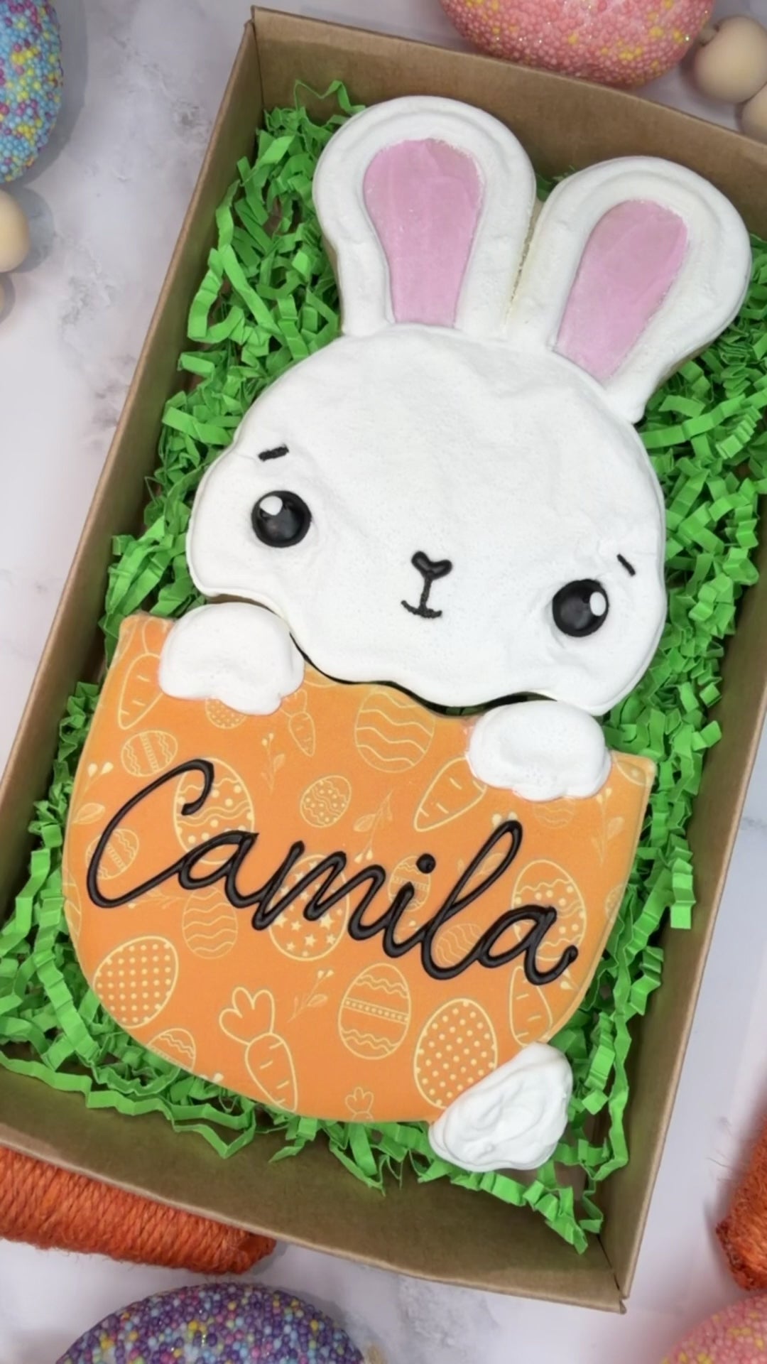 Personalized Easter Bunny Cookie Set 🐰