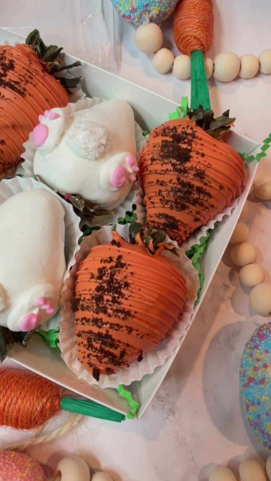 Bunny & Carrot Easter Strawberries 🐰🥕