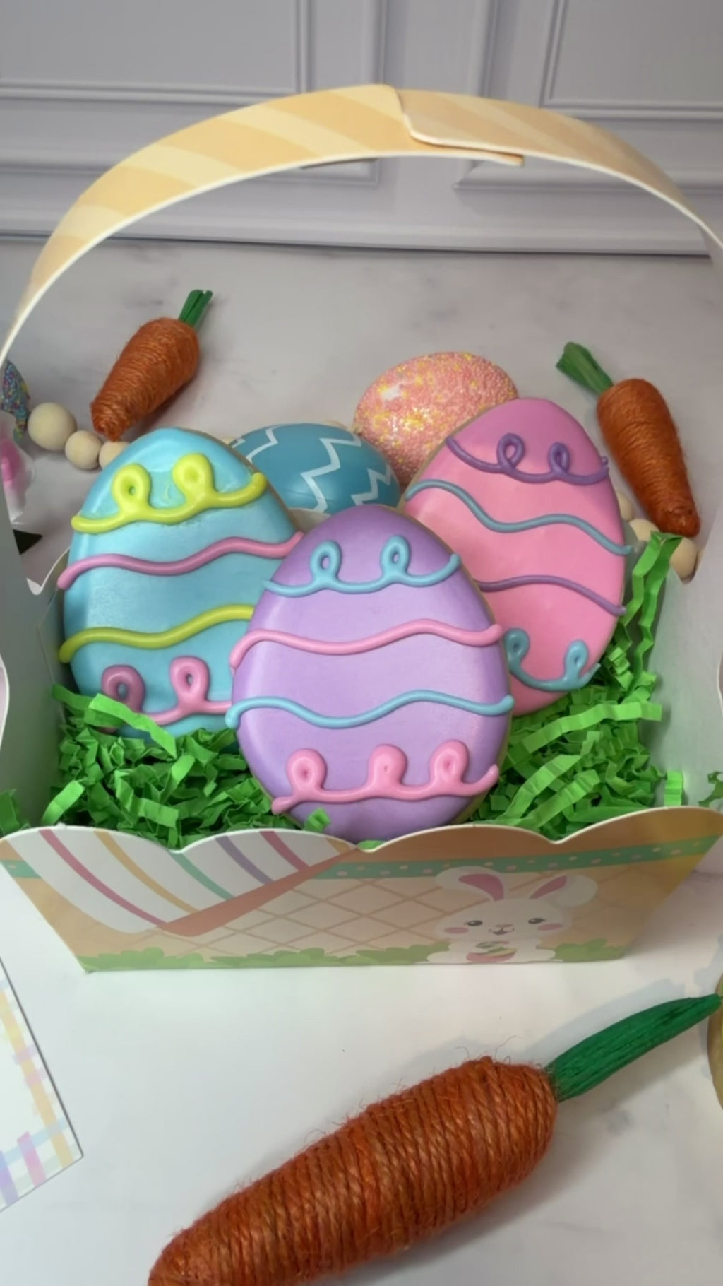 Mini Easter Egg Cookie Basket Set 🐣🧺